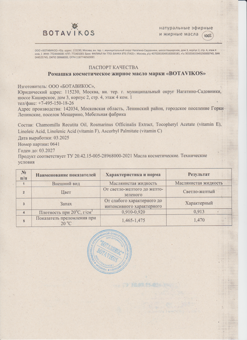 Паспорт №032025